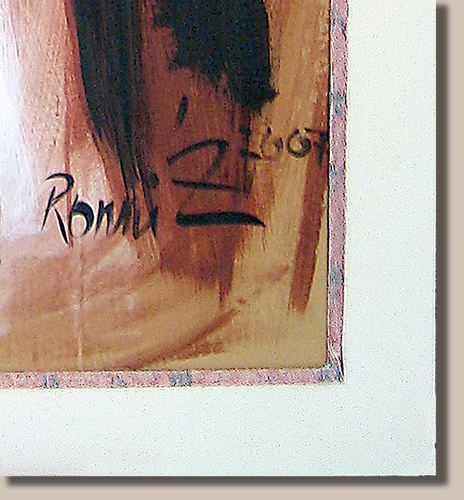 Modellrahmen – Ronnie Zettner 2007 – Ausschnitt –  Bildgröße:  60 x 80 cm
