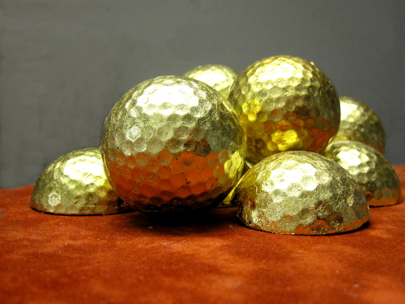  Golf 4 Golf - Golfbälle vergoldet