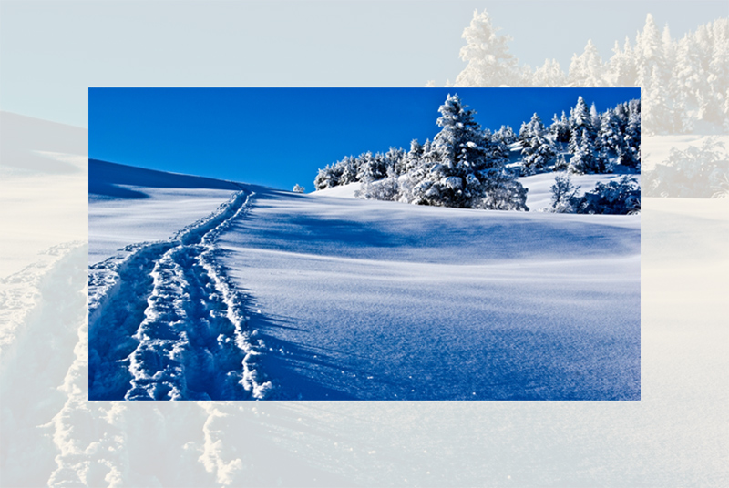 Passepartout:  Winterlandschaft