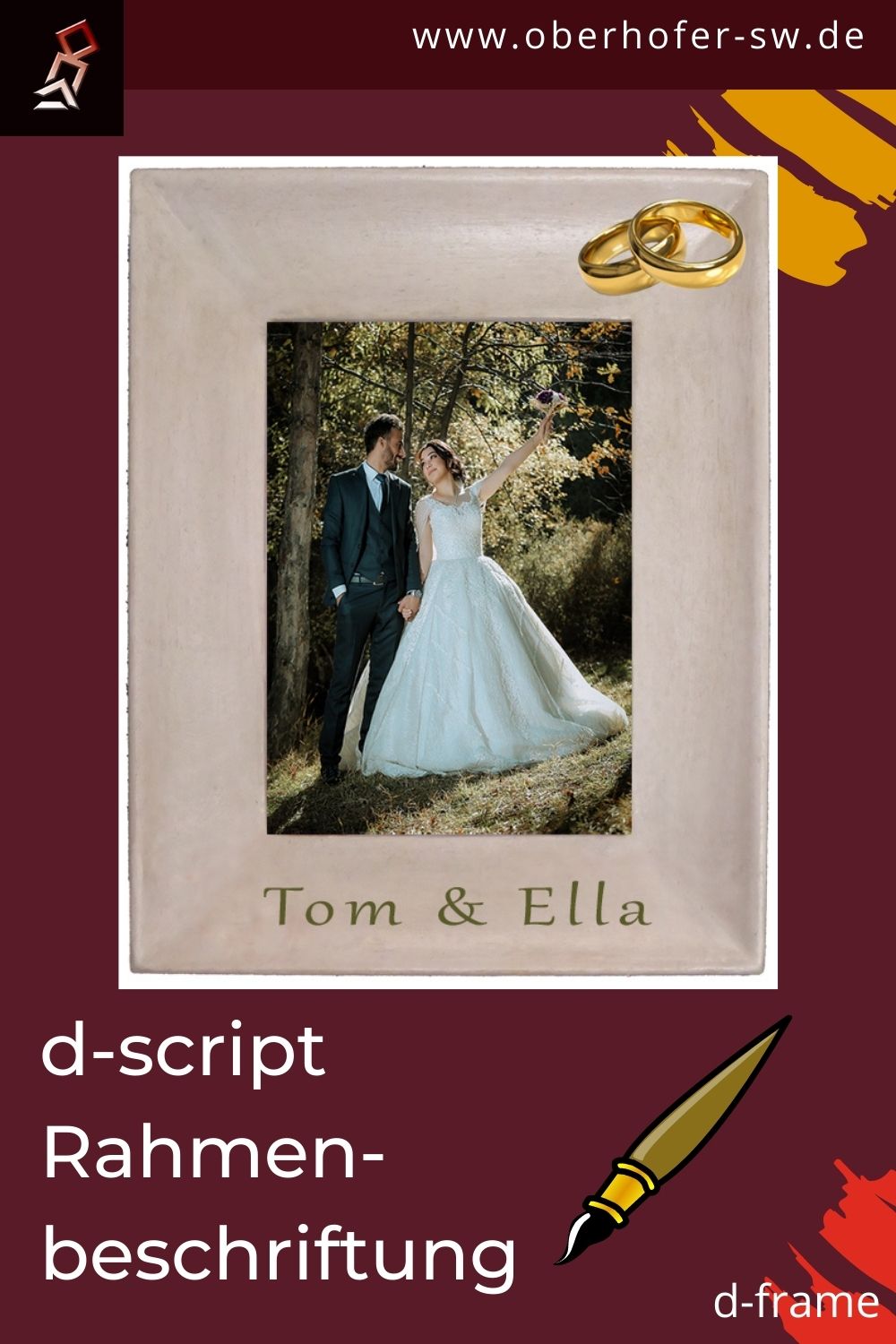 d-Script - Hochzeitsrahmen