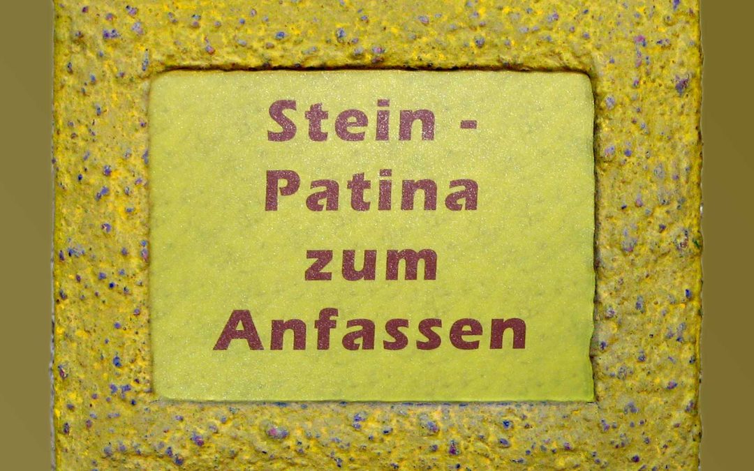 Grobsteinrahmen mit gelber Tönung