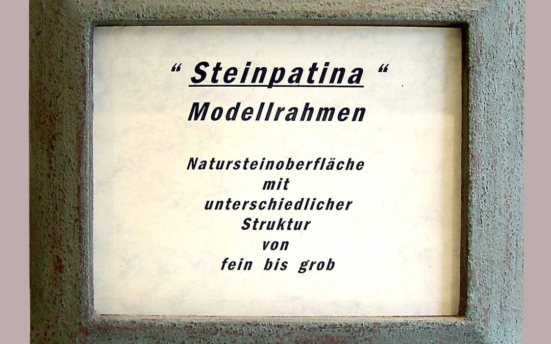 Steinpatina – Modellrahmen