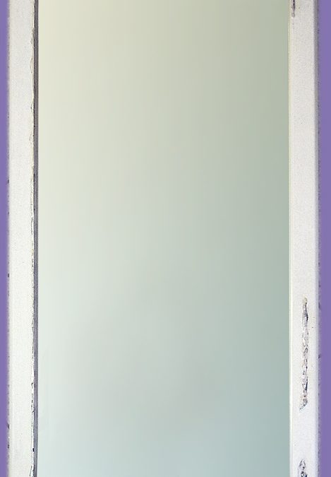 Spiegel 14 – Rahmen mit Kante Edelmetall silber – 40 x 80 cm