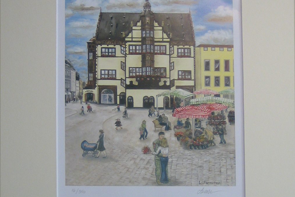 Rathaus mit Passepartout 2 – Standardpassepartout