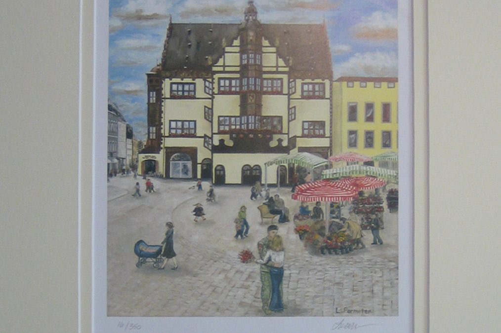 Rathaus mit Passepartout 4 – Doppelpassepartout – 2