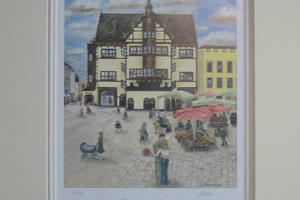 Rathaus mit Passepartout 5 – Dreifachpassepartout