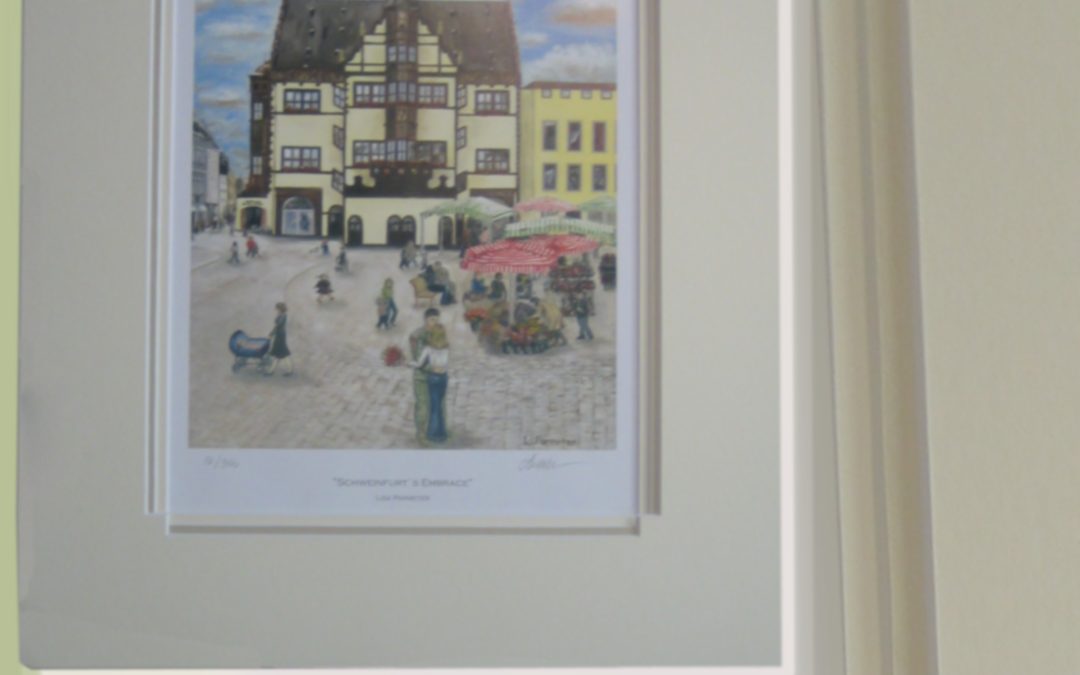 Rathaus mit Passepartout 5 – Dreifachpassepartout – Ausschnitt