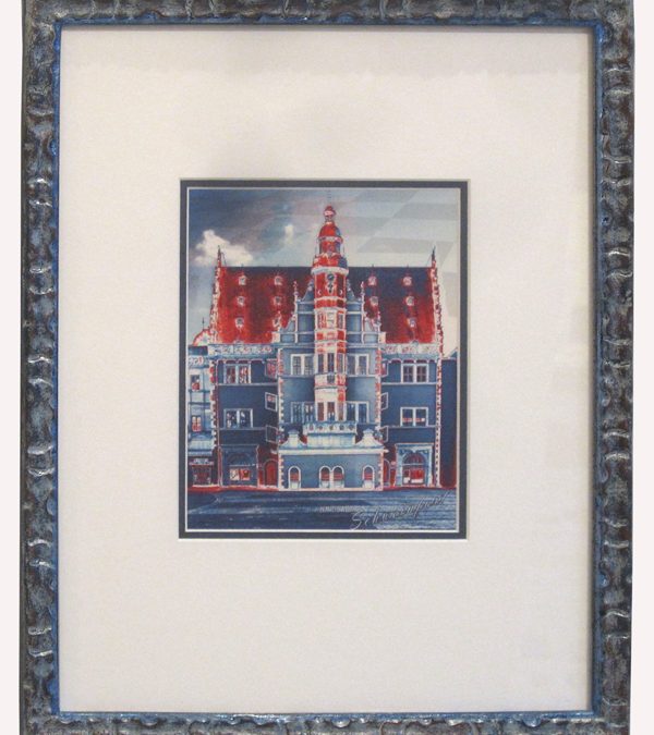 SW-Rathaus PopArt-blau