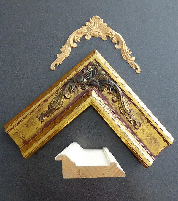 Gerahmte Ikone – Musterprofil und Verzierung